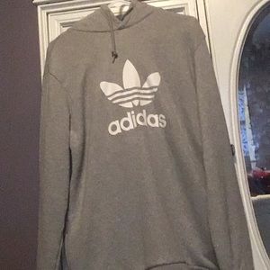 Grey adidas hoodie